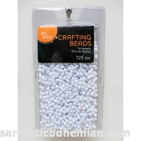 Bead Landing White Craft Tri-beads 725 pcs B071K9HSLG